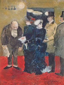 Belépés az étterembe, 1879 alkotó: Jean Louis Forain